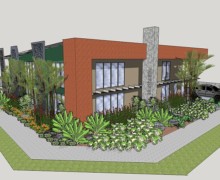 Tropical landscape design commercial 1